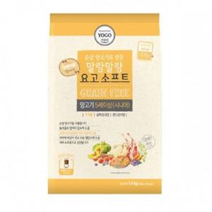 강아지간식 요고 말랑말랑 소프트 사료 시니어 양고기 1.4kg