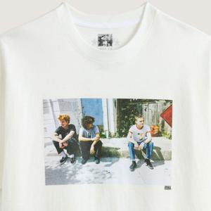 [반스]스케이트 커브 크루 반소매 티셔츠 아티바 화이트 VN000QJPWHT