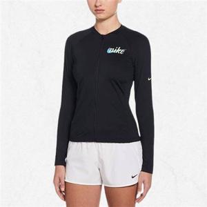 나이키 여자래쉬가드 시그니처 스우시 풀 집업 롱 슬리브 하이드로가드 NESSF325-001 2468767