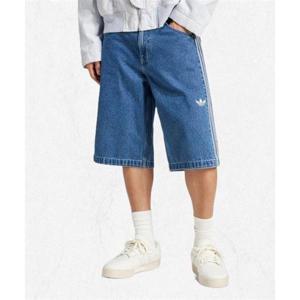 아디다스 ADIDAS 데님 파이어버드 숏 팬츠 - 블루 JC6235 2437615
