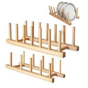 페어프렌즈 원목 접시꽂이 2종 나무 거치대 건조대