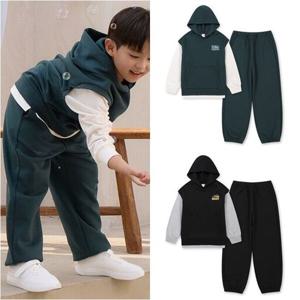 [탑텐키즈]공용) 더블니트 후드 레이어드 셋업 (MKG2IP3201)