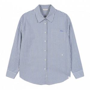 플라스틱아일랜드  (PS1WB261) 투웨이 체크 블라우스