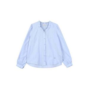 플라스틱아일랜드  (PS1WB262) 프릴 넥 블라우스