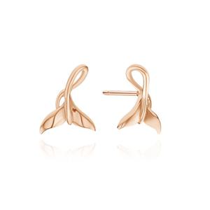 [미니골드] 14K 미니 고래꼬리 귀걸이 MES20890