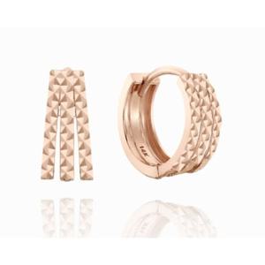 [미니골드] 14K 쓰리 컷팅 링귀걸이 MEM20772