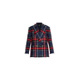 26 SS 발망 플레이드 체크 트위드 블레이저 GF1SE183XL68 TP450360071