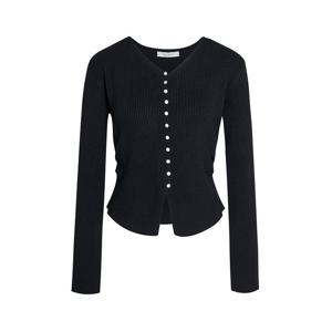 [제이제이 지고트]사이드 셔링 트임 V넥 진주 버튼 니트 GS3N1PO331