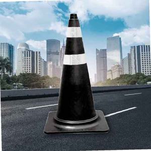 스탠다드 칼라콘 검정색/주차금지 경고표지판 안전콘