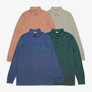 [크로커다일남성]혼방 냉감 긴팔 카라티 CDAABT1481_JJ