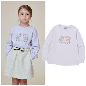 빈2 BA14TS02VI 아동 여아 럭키 밤비 바이올렛 티셔츠 초등 2026년 봄상품