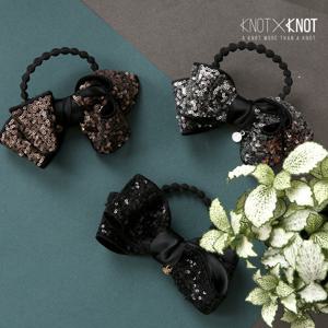 [KNOTXKNOT] 블링블링 메탈스팽글 리본헤어밴드