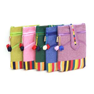 [박씨상방] 색동 면 여권 가방