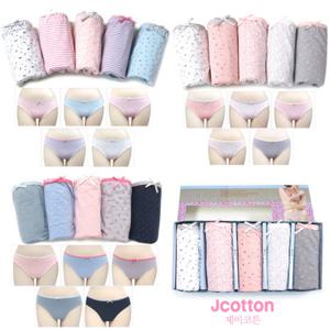 [여성팬티] 요일/위생/면/여자팬티 여성미디/맥시/위생팬티