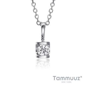 14K 다이아몬드-[타뮤즈] 0.1캐럿 168-14K W.G 다이아몬드 목걸이