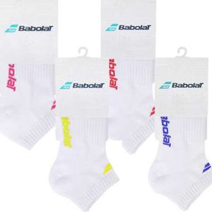 바볼랏 여성 스포츠 스니커즈양말 4종 세트 테니스 배드민턴양말