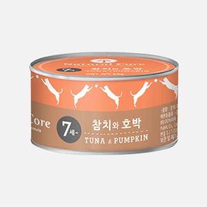 네츄럴코어 시니어 참치&호박 캔 95g 고양이 간식
