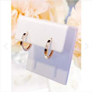 미니골드 14K 14MM 미듐심플 원터치 귀걸이 ECPM4071