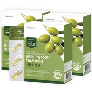 올리브오일 100 엑스트라버진 식물성 캡슐 30캡슐 3박스