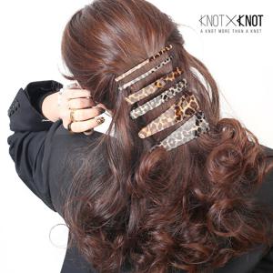 [KNOTXKNOT] 국내제작 레오파드 아크릴 자동핀 3종 택 1