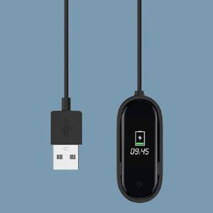 RT 바라보고 샤오미 미밴드4 충전기 케이블