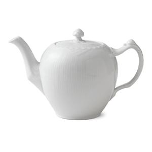 로얄코펜하겐 화이트 플루티드 하프레이스 티팟 1L