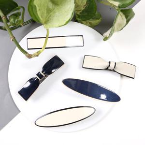 [KNOTXKNOT] 셀룰로오스 리본 앤 타원 사각 자동핀