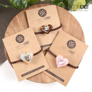 [KNOTXKNOT] 셀룰로오스 빅 크리스탈 하트 아크릴 데일리 머리끈