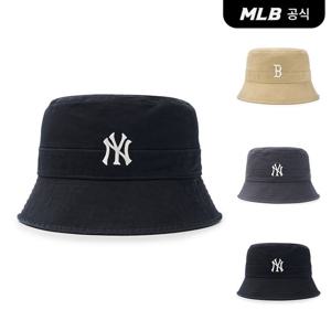 [MLB공식] 베이직 원포인트 워싱 버킷햇 (3 COLOR) 3AHTB035N