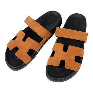 [오늘발송][선물포장] 에르메스 신발 CHYPRE 시프레 샌들 스웨이드 내츄럴 (42사이즈)