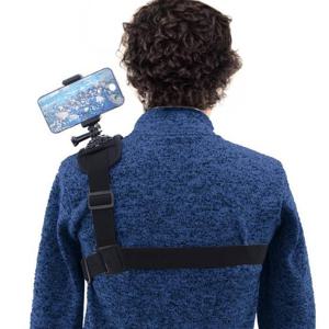 방송용 휴대폰 체스트 하네스 스트랩 셀카봉 모노포드