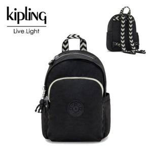 [키플링]키플링 데일리 미니백팩 델리아 미니 블랙 쉐보론 KOABA05 BKCH