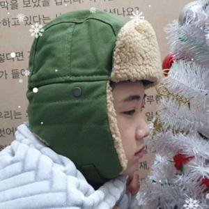 카키 1개 군밤 장수 모자 뽀글이 귀달이 귀 덮개 마개
