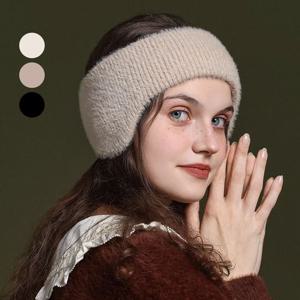 에코 앙고라 이어밴드 헤어밴드 털 귀마개