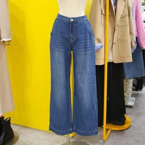 르피타 DP01 반밴드 와이드 스티치 청바지 L245UJE403