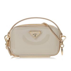 [프라다] 여성 페이턴트 미니 파우치 체인백 1NR025 069 F0304