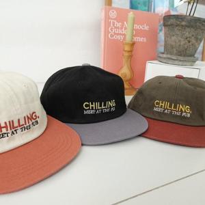 칠링 배색 캠프캡 모자