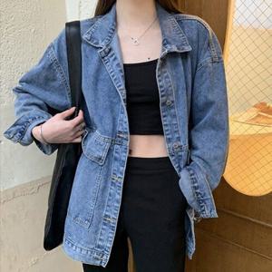 [잇백잇슈]오버핏캐주얼데님자켓 예쁜 멋진 힙한 여성데일리룩