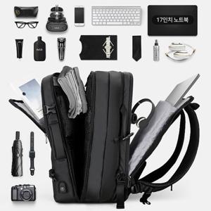 마크라이든 남자 여자 학생 직장인 충전가능 확장형백팩 BP90042B