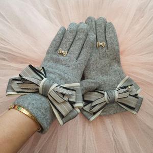 빅리본 랠리 밍크 울 장갑