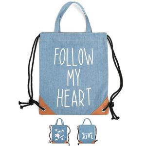 SH01 블루마운트 청 데님 에코백 2WAY 백팩 숄더백