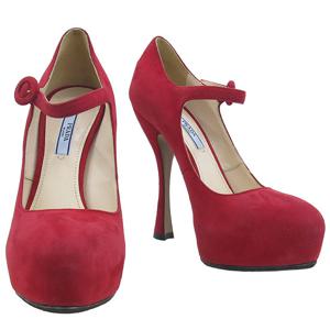 [스미스마켓] 프라다 레드컬러 구두 여성구두