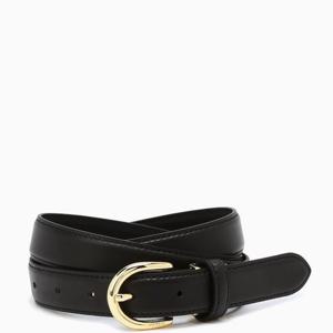 [헤지스ACC] 블랙 골드버클 소가죽 여성 벨트 HJBE4F405BK