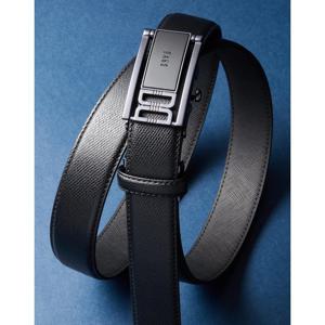 [닥스ACC] [선물포장/쇼핑백동봉]블랙 트윌 엠보 남성 소가죽 자동벨트 DBBE5E834