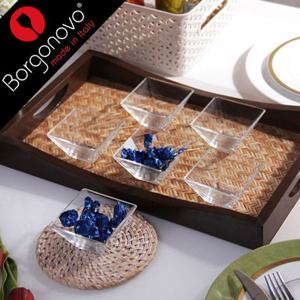 (보르고노보) 모디 사각유리볼(8 10 14 20cm) 볼식기 투명볼 유리볼 사각볼 사각유리볼 다용도볼 심플볼 가