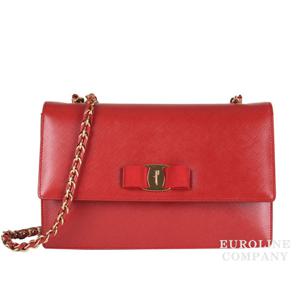 [FERRAGAMO] 페라가모 여성 지니 클러치 / 체인백 21 E480 ROSSO