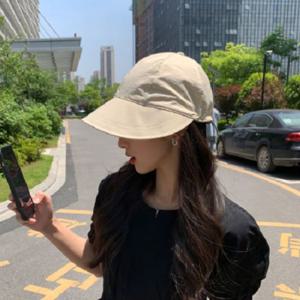 2색 1개 여성 여름 끈조절 일상 모자 선캡 버킷햇 휴