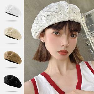 니트 펀칭 짜임 베레모 USM120