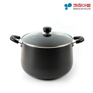 양수 키친아트 쥬노 블랙 경질냄비 깊은곰솥 22cm