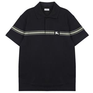 라프리마 버버리 스트라이프 코튼 폴로셔츠 8105139